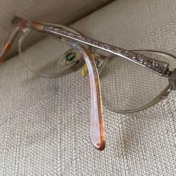 Sophia Loren Zyloware Eyeglasses Rose Gold Tone Half Rim Glasses 54[]18 135 - Picture 5 of 12